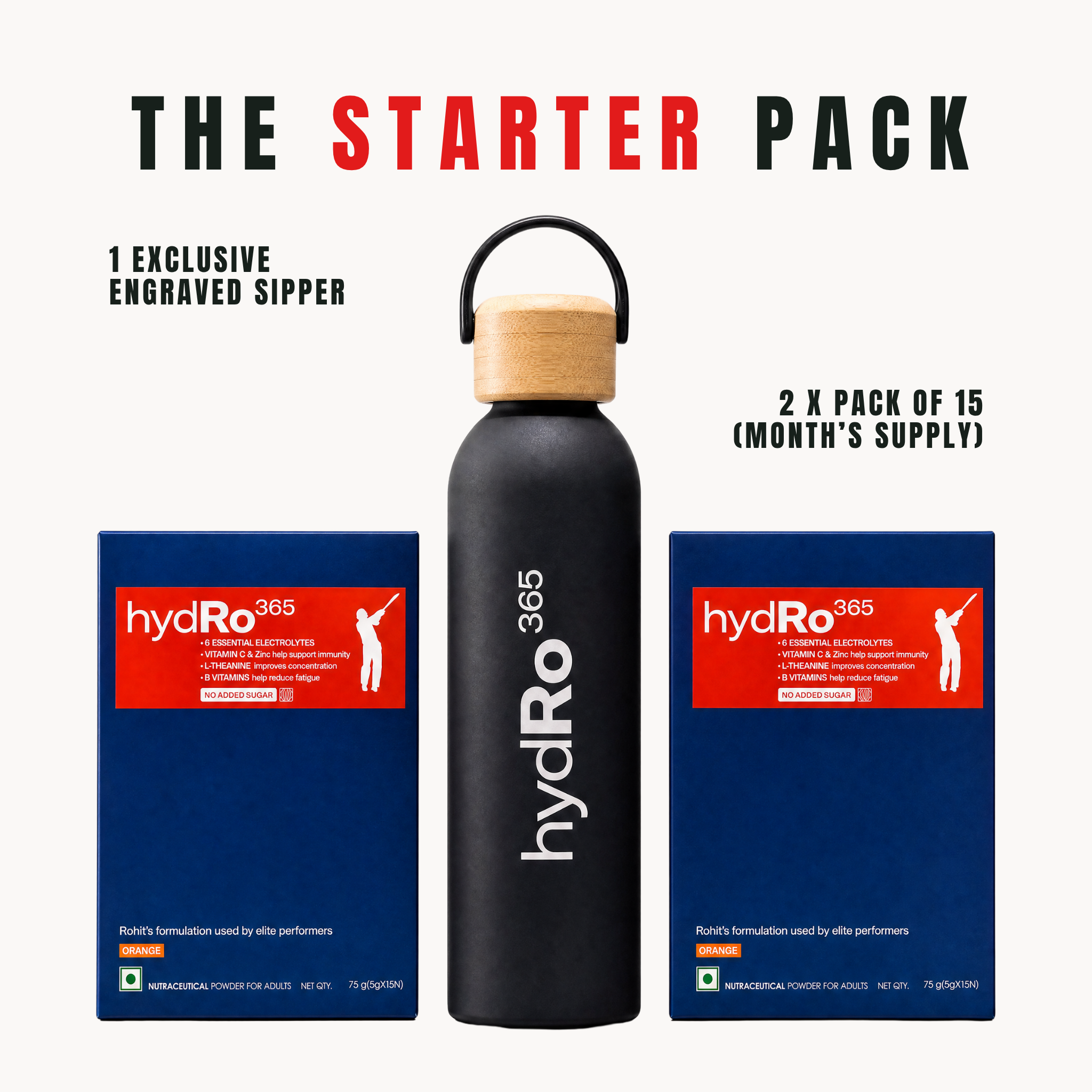 hydRo365 Starter pack with sipper